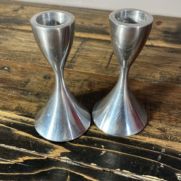 Umbra somewhat heavy pair of metal candle holders.  Super cute! - Picture 10 of 10